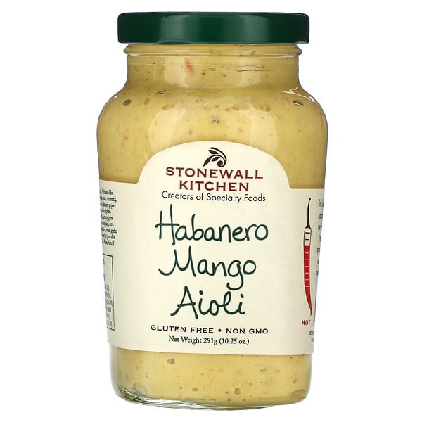 Stonewall Kitchen, Aioli Mangga Habanero, Panas, 291 g (10,25 ons)