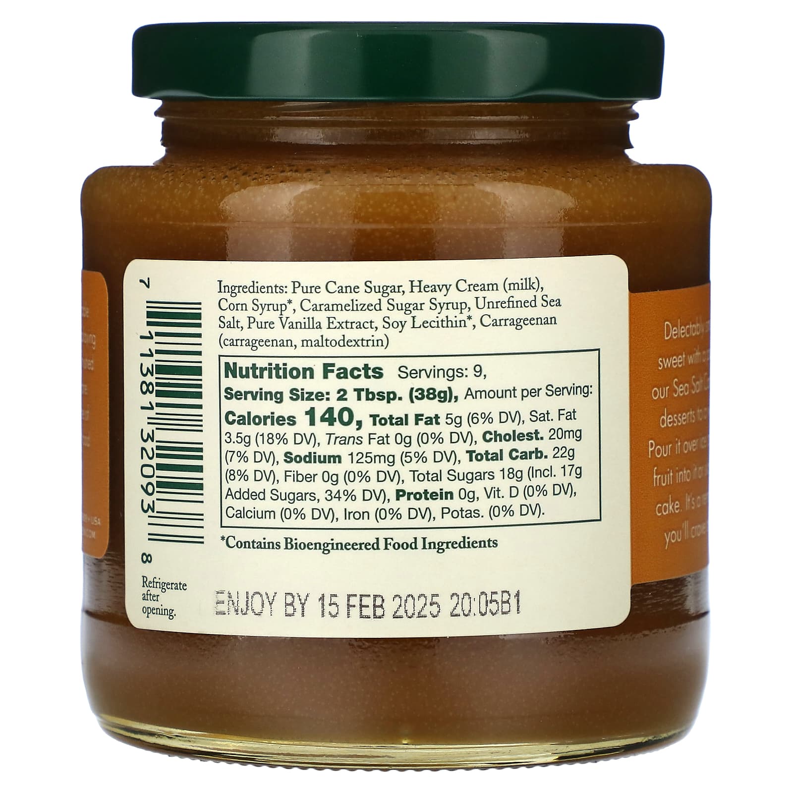 Stonewall Kitchen, Sea Salt Caramel Sauce, 12.25 oz (347 g)