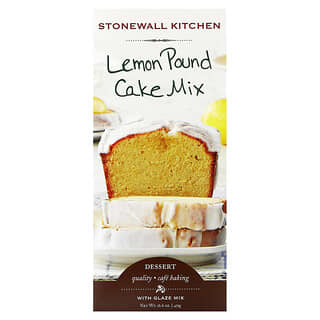 Stonewall Kitchen, Lemon Pound Cake Mix with Glaze Mix, 16.6 oz (471 g)