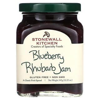 Stonewall Kitchen, Blueberry Rhabarb Marmelade, Heidelbeer-Rhabarber-Marmelade, 347 g (12,25 oz.)