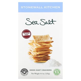 Stonewall Kitchen, Down East Crackers, Sin gluten, Sal marina, 125 g (4,4 oz)