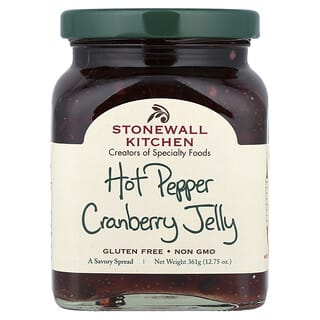 Stonewall Kitchen, 매운 고추 크랜베리 젤리, 중간 맛, 361g(12.75oz)