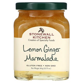 Stonewall Kitchen, Lemon Ginger Marmalade, Zitronen-Ingwer-Marmelade, 361 g (12,75 oz.)