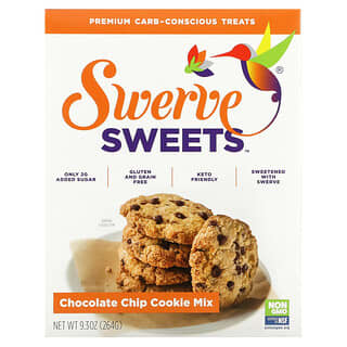 Swerve, Sweets, Chocolate Chip Cookie Mix, 9.3 oz (264 g)