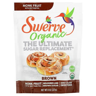 Swerve, El mejor reemplazo del azúcar orgánico, Marrón`` 227 g (8 oz)