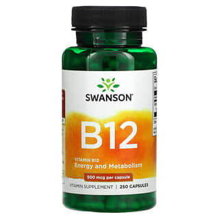 Swanson, Vitamine B12, 500 µg, 260 capsules