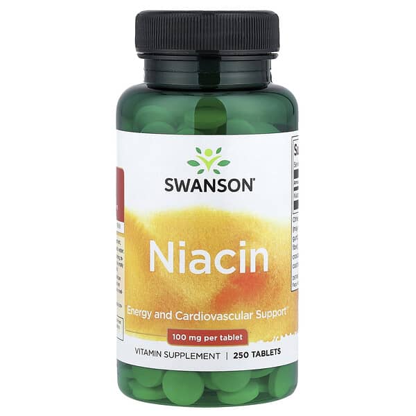 Swanson Niacin, 100 mg, 250 Tablets