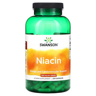 Swanson, Niacina, 500 mg, 250 Cápsulas