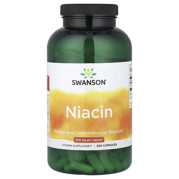 Niacin, 500 mg, 250 Capsules