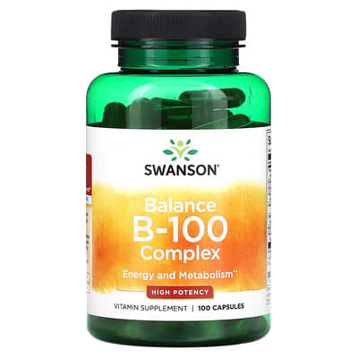 Swanson, Balance B-100 Complex, Extra Strength, 100 Capsules