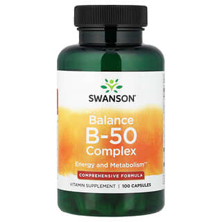 Swanson Vitamins, Balance B-50 Complex, 100 Capsules