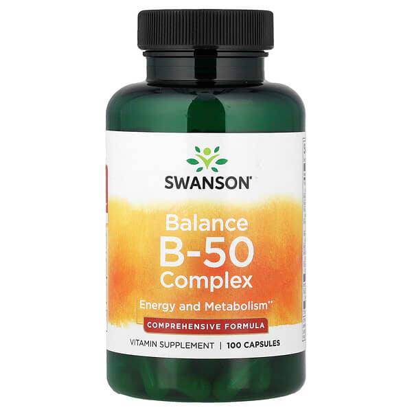 Swanson Vitamins, Balance B-50 Complex, 100 Capsules
