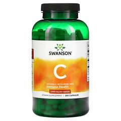 Swanson, Vitamina C con rosa mosqueta, 1000 mg, 250 cápsulas