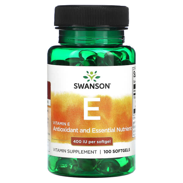 Swanson, Vitamin E, 400 IU, 100 Softgels