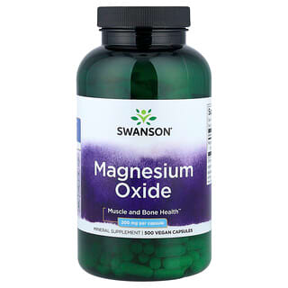Swanson Vitamins, Оксид магния, 200 мг, 500 капсул