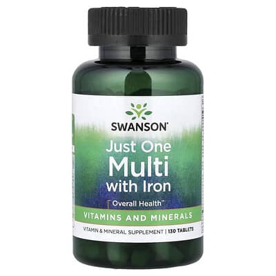 Swanson, Once-Daily Multinutrient with Iron, 130 Tablets