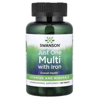 Swanson, Just One Complete Multi with Iron, 130 Tablets