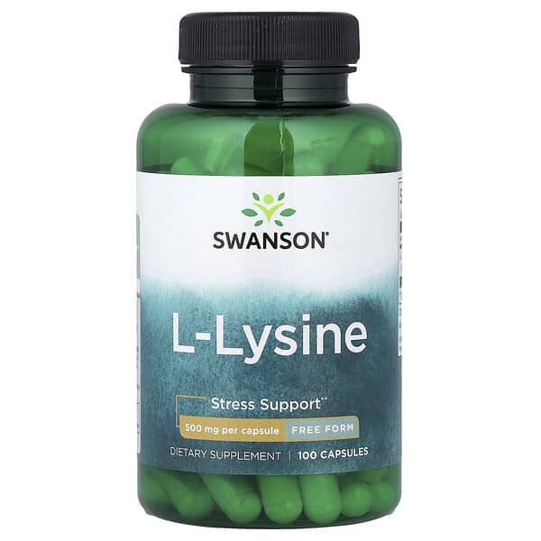L-Lysine, 500 mg, 100 Capsules