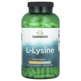 Swanson, L-lisina, 500 mg, 300 cápsulas