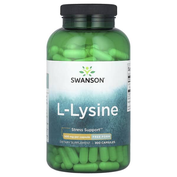L-Lysine, 500 mg, 300 Capsules