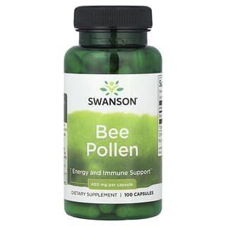 Swanson, Bee Pollen, 800 mg, 100 Capsules (400 mg per Capsule)