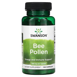 Swanson, Пчелиная пыльца, 400 мг, 100 капсул