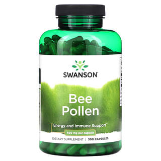 Swanson, Bee Pollen, 400 mg, 300 Capsules