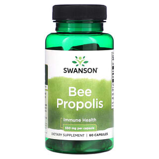 Swanson, Bee Propolis, 550 mg, 60 Capsules