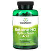 Bétaïne HCl Acide chlorhydrique avec VegPeptase, 250 capsules végétariennes