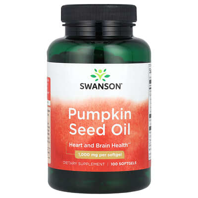 Swanson, Pumpkin Seed Oil, 1000 mg, 100 Softgels