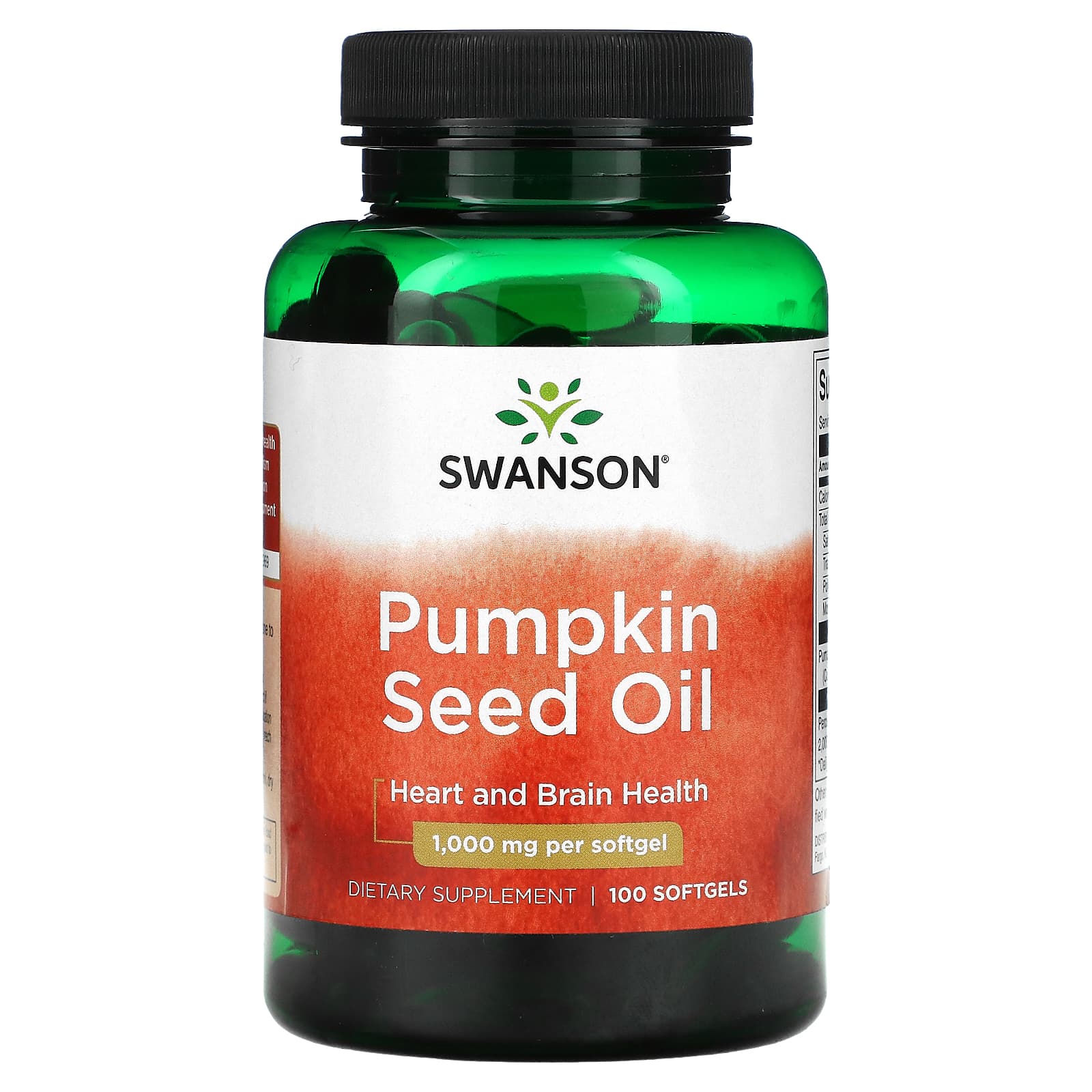 Pumpkin Seed Oil, 1,000 mg, 100 Softgels