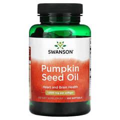 Swanson, Aceite de semilla de calabaza, 1000 mg, 100 cápsulas blandas