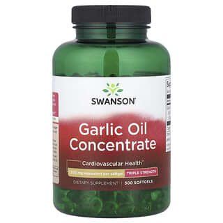 Swanson, Garlic Oil Concentrate, 1,500 mg, 500 Softgels