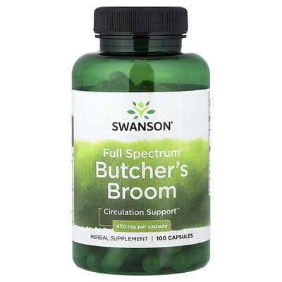 Swanson, Full Spectrum Butcher's Broom, 470 mg, 100 Capsules