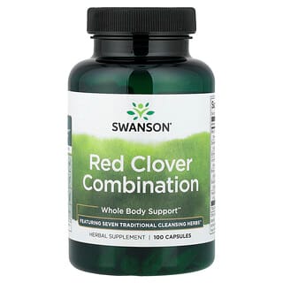Swanson Vitamins, Rødkløverkombinasjon, 100 kapsler