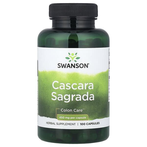 Swanson Vitamins, Cascara Sagrada, 450 mg, 100 Capsules