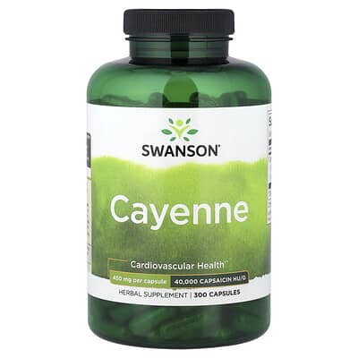 Swanson, Cayenne Pepper, 450 mg, 300 Capsules