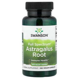 Swanson Vitamins, Radice di astragalo Full Spectrum®, 470 mg, 100 capsule vegane