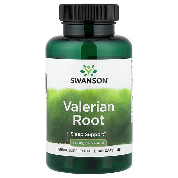 Swanson Vitamins, Valerian Root, 475 mg, 100 Capsules
