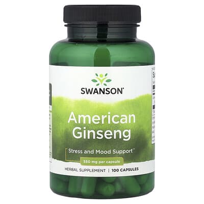 Swanson, American Ginseng, 550 mg, 100 Capsules