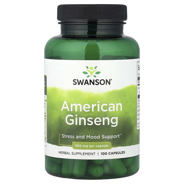 American Ginseng, 550 mg, 100 Capsules