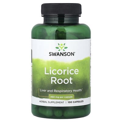 Swanson, Licorice Root, 450 mcg, 100 Capsules