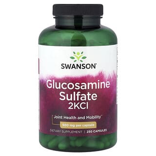 Swanson, Glucosamine Sulfate 2KCI, 500 mg, 250 Capsules