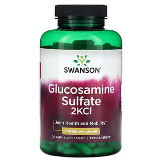 Swanson, Glucosamine Sulfate 2KCI, 250 Capsules