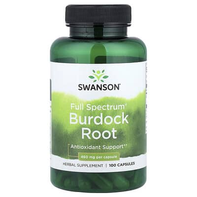 Swanson, Full Spectrum® Burdock Root, 100 Capsules (460 mg per Capsule)