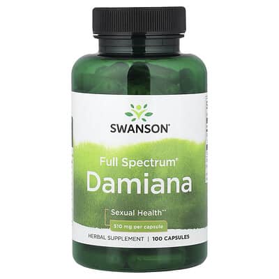 Swanson, Full Spectrum Damiana, 510 mg, 100 Capsules