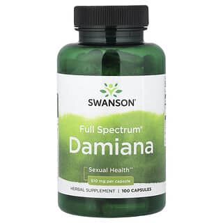 Swanson, Full Spectrum® Damiana, 510 mg, 100 Capsules