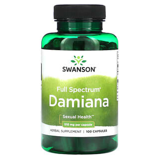 Swanson, Full Spectrum Damiana, 510 мг, 100 капсул