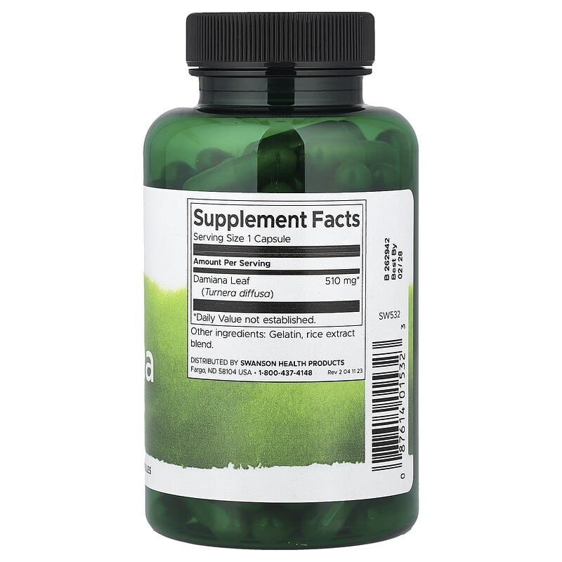 Full Spectrum®（フルスペクトル）ダミアナ、510mg、100粒