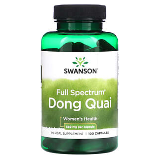Swanson, Dong Quai de Espectro Completo, 530 mg, 100 Cápsulas